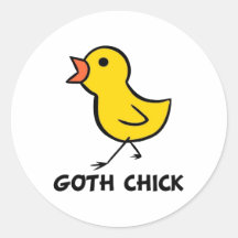 Poussin de Goth Adhésifs Ronds