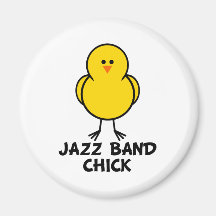 Poussin de jazz-band aimant pour réfrigérateur