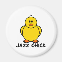 Poussin de jazz magnets pour réfrigérateur
