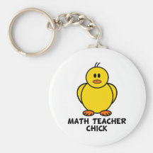 Poussin de professeur de maths porte-clefs