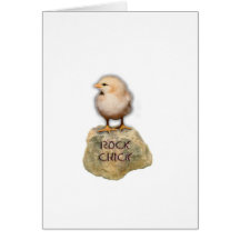 Poussin de roche carte de vœux