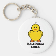 Poussin de salle de bal porte-clefs