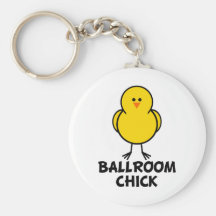 Poussin de salle de bal porte-clefs
