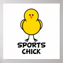 Poussin de sports affiche
