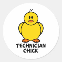 Poussin de technicien adhésifs ronds