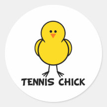 Poussin de tennis autocollants