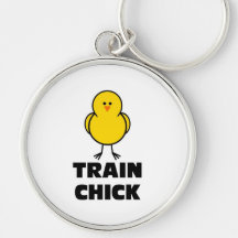 Poussin de train porte-clés