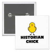 Poussin d'historien badges avec agrafe