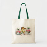 Poussin et fleurs de Pâques Sacs