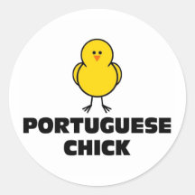 Poussin portugais adhésifs ronds