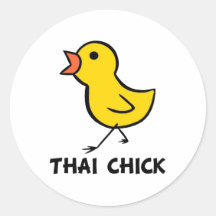 Poussin thaïlandais autocollants