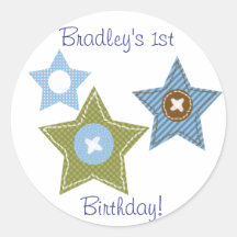 Premier autocollant d'anniversaire