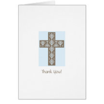 Premier carte de remerciements de communion