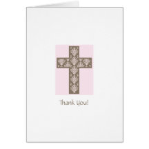 Premier carte de remerciements de communion