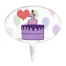 Premier gâteau d'anniversaire Topper