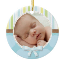 Premier ornement de photo de Noël de bébé doux ornements