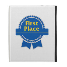 Premier ruban d'endroit de bleu coque folio iPad