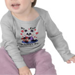 Premier T-shirt de la Saint-Valentin du bébé