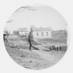 Première course de Taureau, juillet 1861. Guerre c Adhésifs Ronds