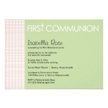 Première invitation de sainte communion