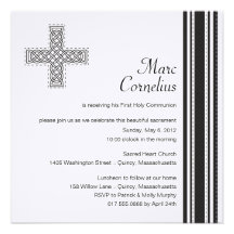 Première invitation de sainte communion de croix c