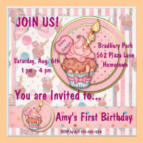 Premières annonces d'invitations d'anniversaire de invitations