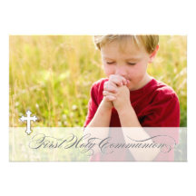 Premières invitations de communion de photo