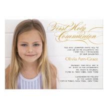 Premières invitations de fantaisie de communion de