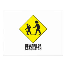 Prenez garde de Sasquatch Cartes Postales