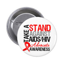 Prenez une position contre HIV de SIDA Badges
