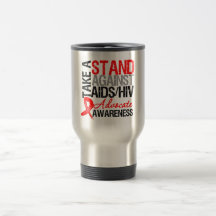 Prenez une position contre HIV de SIDA Tasse