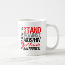 Prenez une position contre HIV de SIDA Tasse