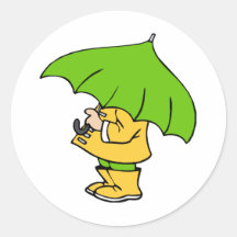 préparé à la pluie adhésif rond