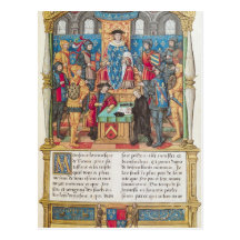Présentation des mémoires à Louis XI Carte Postale