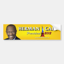 Président 2012 de Herman Caïn Autocollant Pour Voiture