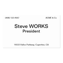 Président Cartes De Visite Personnelles