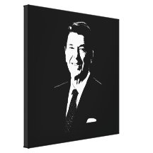 President Ronald Reagan Canvas Afdrukken