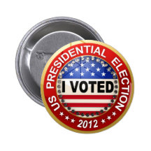 Presidentiële Verkiezing 2012 stemde ik Speldbuttons