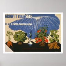 Prévoyez un jardin de ferme WPA 1941 Affiches