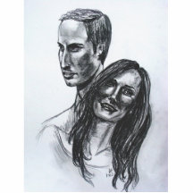 Prince William et Catherine Middleton Photos En Relief