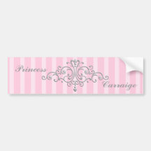 Princesse argentée Filigree Autocollants Pour Voiture