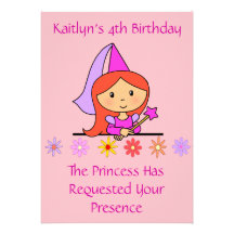 Princesse Birthday Invitation