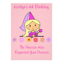 Princesse Birthday Invitation