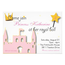 Princesse Castle Invitations