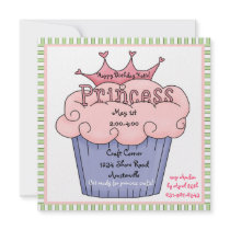 Princesse Cupcake Invitation