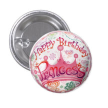 princesse d'anniversaire pin's
