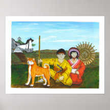 princesse et samouraïs d'akita posters