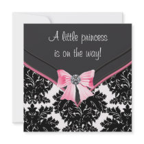 Princesse noire baby shower d'arc de rose de damas
