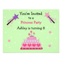 Princesse Party Birthday Invitation