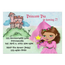 Princesse Party Invitations Personnalisables